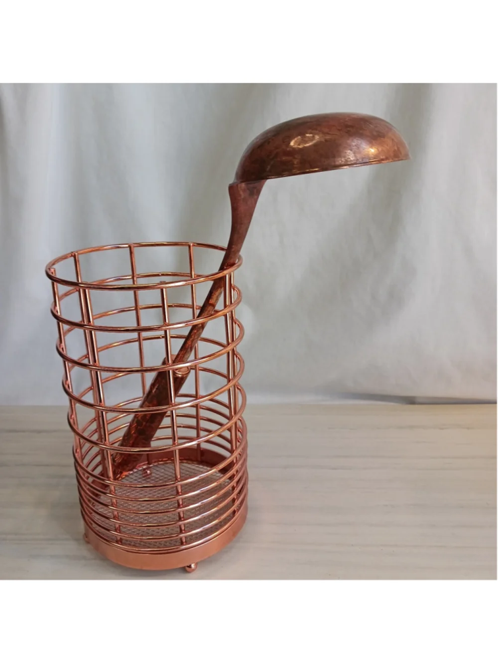 Copper Look Utensil Holder Stainless Steel Ladle